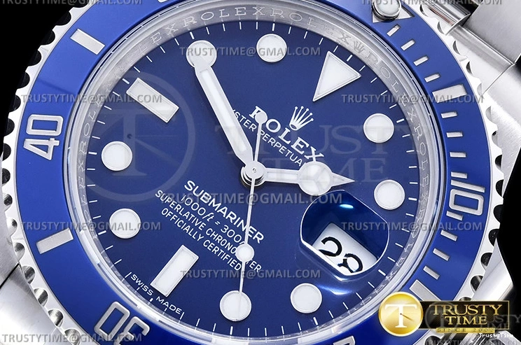 0427 Sporty ROLSUB0338 – Submariner 116619LB 904L SS SS Blue VSF VS 1042